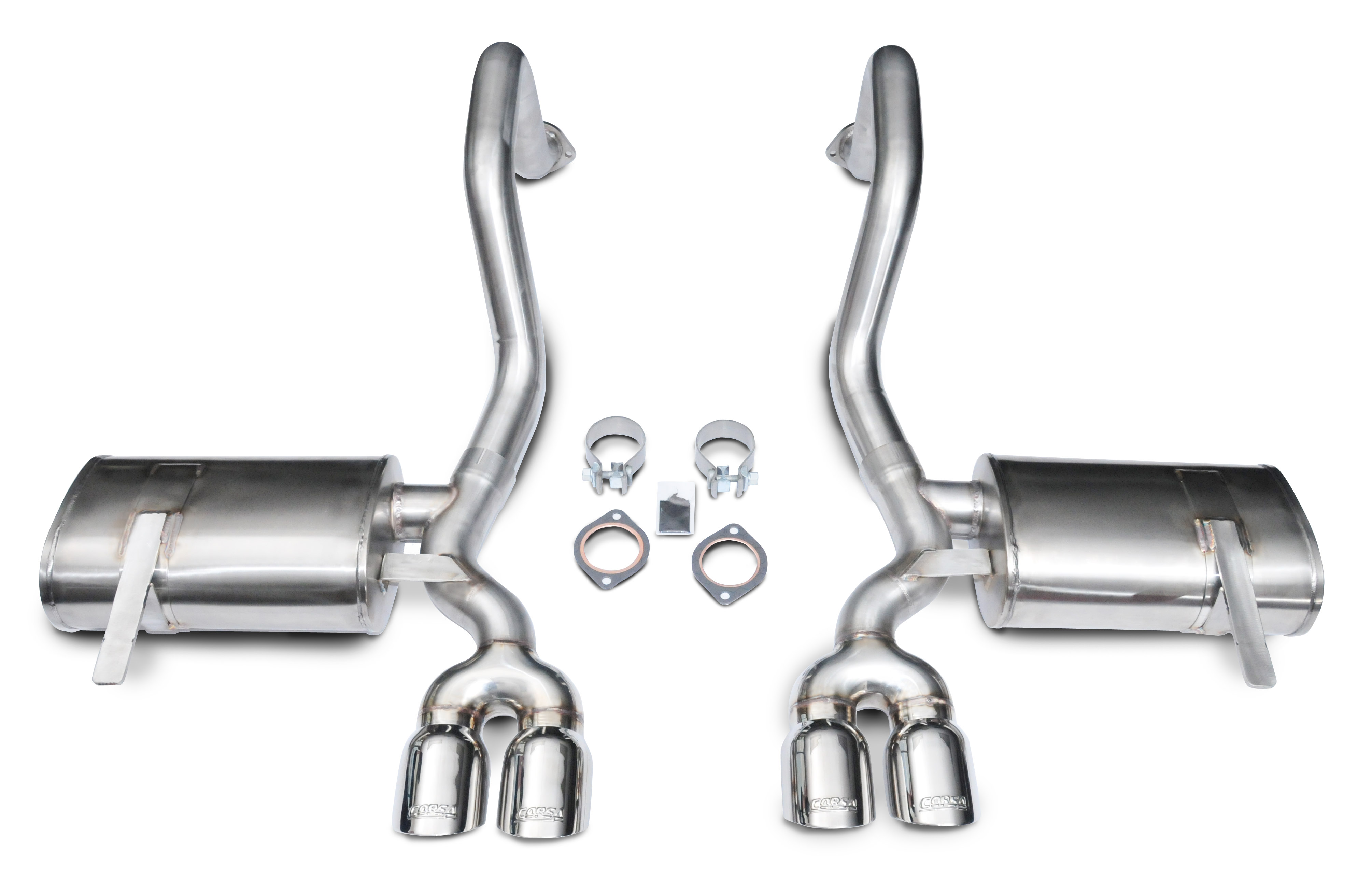 C5 Corvette Corsa Xtreme Exhaust System 3.5" Pro-Series Stainless Steel Tips